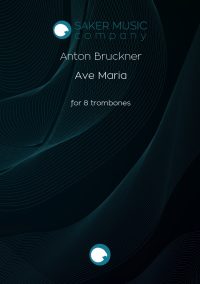 Anton Bruckner: Ave Maria for trombone ensemble. Sheet music product cover image