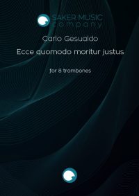 Carlo Gesualdo: Ecce quomodo for trombone ensemble. Sheet music product cover image