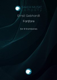 E. Gebhardt: Fanfare for trombone ensemble sheet music product cover image