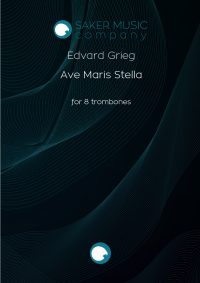 Edvard Grieg: Ave Maris Stella for trombone ensemble. Sheet music product cover image