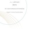 J.J. Johnson: Elora for trombone ensemble. Sheet music product cover image. Szeged Trombone Ensemble series.