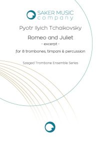 Tchaikovsky: Romeo and Juliet Fantasy Overture for trombone ensemble. Sheet music product cover page.