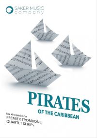 Full Score Pirates of the Caribbean for trombone quartet sheet music cover