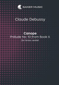 Claude Debussy: Canope arranged for brass sextet by Paul Krzywicki sheet music cover image