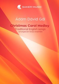 Christmas carol medley Adam Gal sheet music for brass ensemble cover image