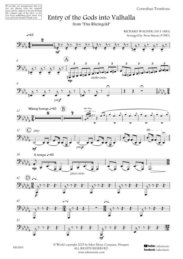 Richard Wagner Entry of the Gods into Valhalla from Das Rheingold for trombone ensemble_1.jpg Richard Wagner: Entry of the Gods into Valhalla from Das Rheingold for trombone ensemble